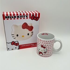 Hello Kitty Valentines Love Mug and Shaped Ceramic Trinket Tray Set